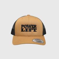Caramel & Black Trucker Hat | Power Lift