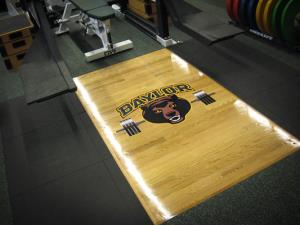 Baylor customized mats by Power Lift