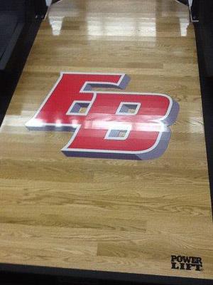 Cal State East Bay customized mats by Power Lift