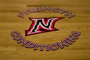 Cal State Northridge customized mat through Power Lift
