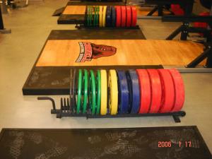 Cornell University Bumper Plate Storage by Power Lift 