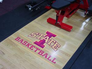Iowa State Basketball Custom Platform by Power Lift