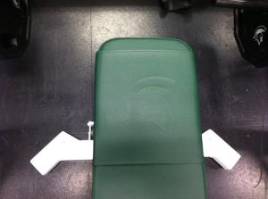 Michigan State Spartan customized bench by Power Lift