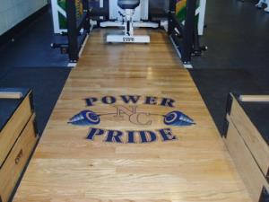 Northern Colorado University customized flooring by Power Lift