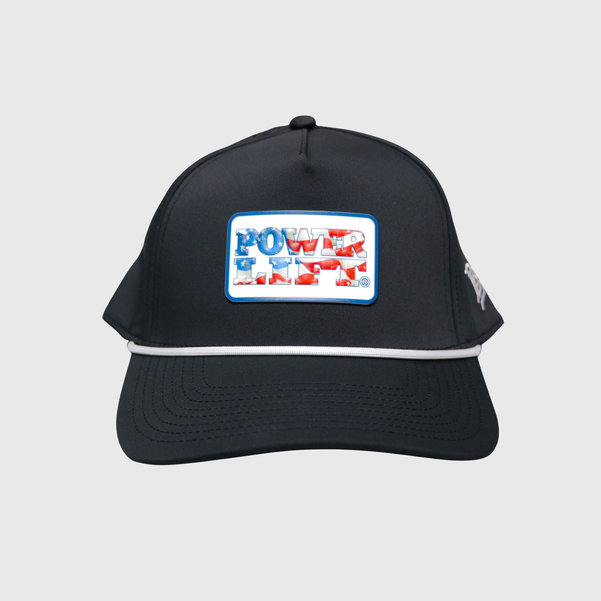 Bare Curved 5-Panel Rope Hat - Black