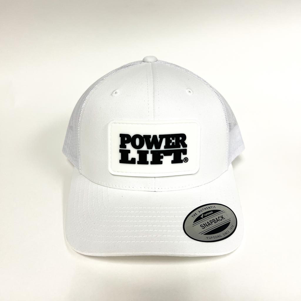 PVC Patch Hat - White | Power Lift