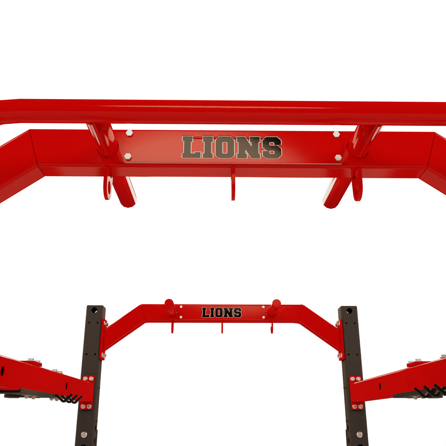Laser Cut Dual Grip Chin Handle Logo