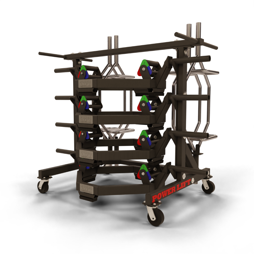 Lift Bar Racks Deadlift/Trap Bar Storage Cart | Power Lift