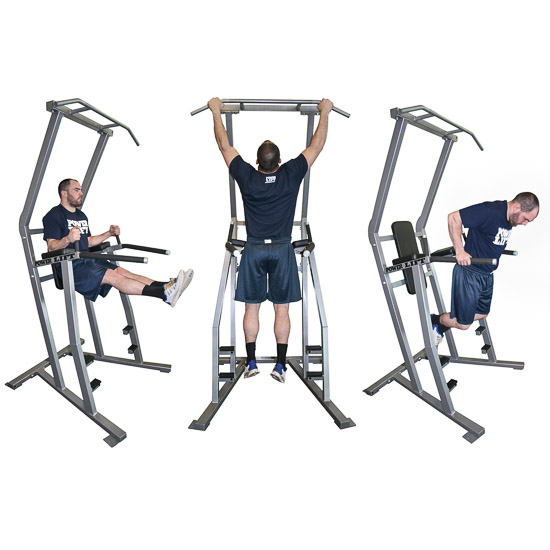 Bodyweight Chin, Dip, and Leg Raise Power Lift