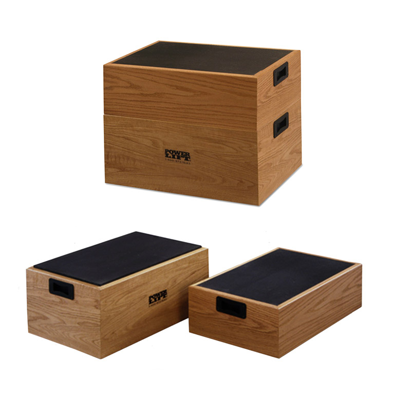 Stackable Oak StepUp Boxes Power Lift