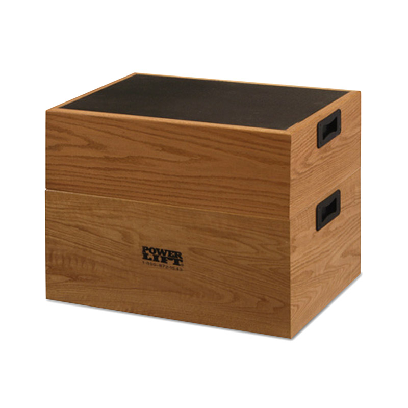 Stackable Oak StepUp Boxes Power Lift