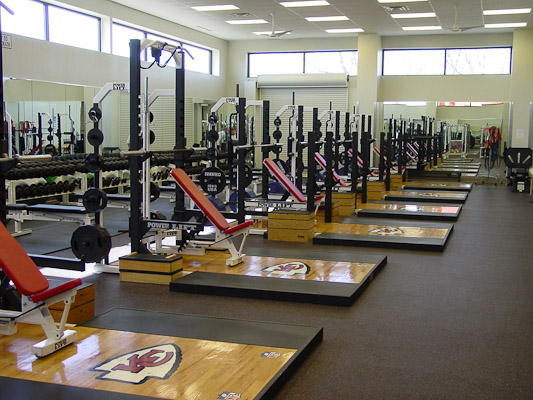 Kansas City Chiefs Weight Room Installation Power Lift